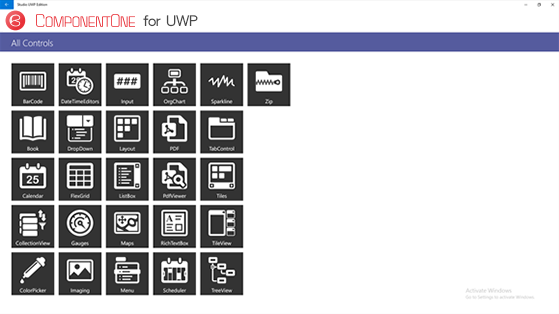 UWP 控件管理器