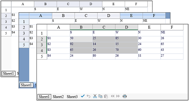 全新的Excel 2013皮肤样式